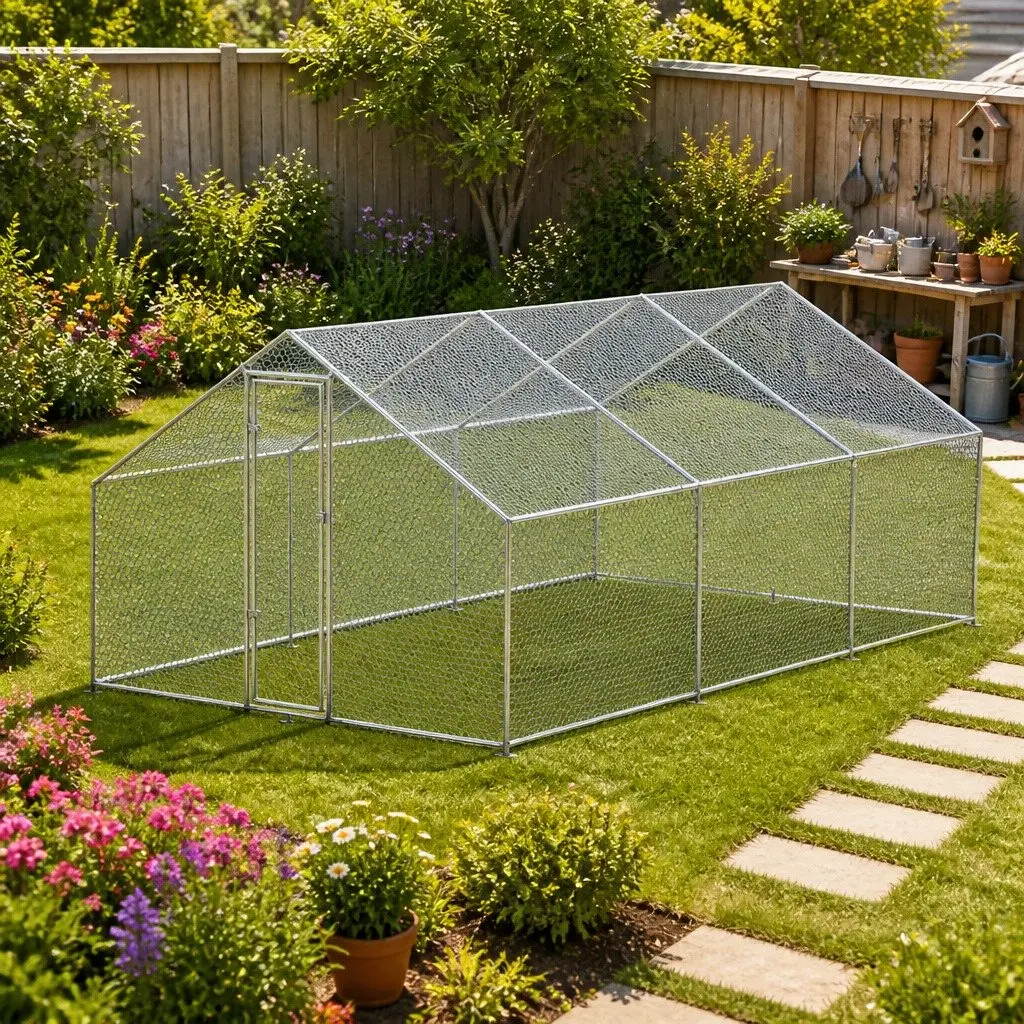 3m x 6m x 2m Chicken Coop Cage for Poultry
