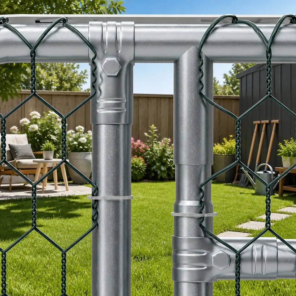 Chicken Coop Galvanised Steel 2m x 8m Silver