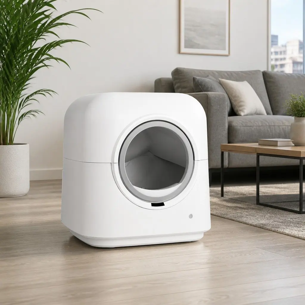 Self-Cleaning Cat Litter Box with App Control