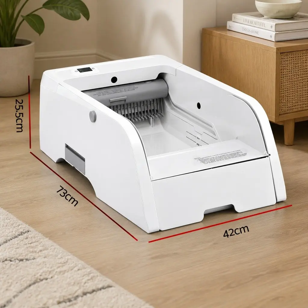 Automatic Cat Litter Box ABS 5L White