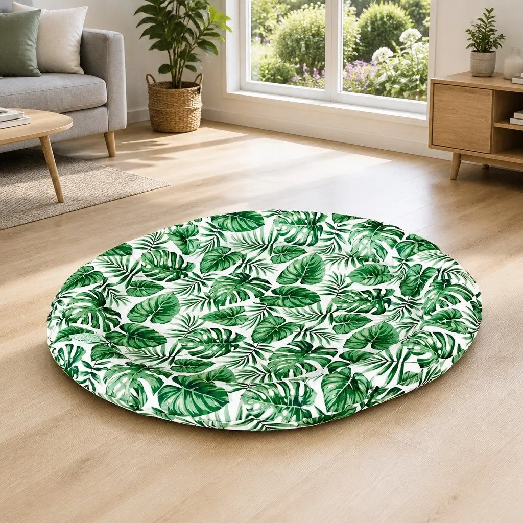 Pet Cooling Mat Gel Self-Cool Dog Cat Round Bed Cushion Summer Non-Toxic PVC