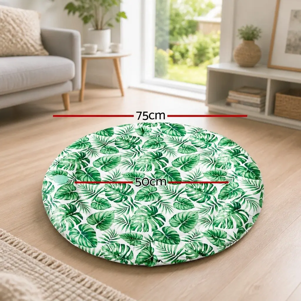 Pet Cooling Mat Gel Self-Cool Dog Cat Round Bed Cushion Summer Non-Toxic PVC