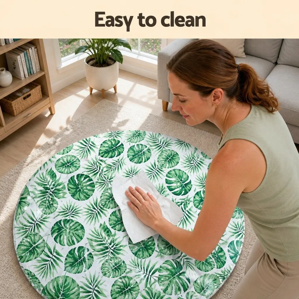 Pet Cooling Mat Gel Self-Cool Dog Cat Round Bed Cushion Summer Non-Toxic PVC