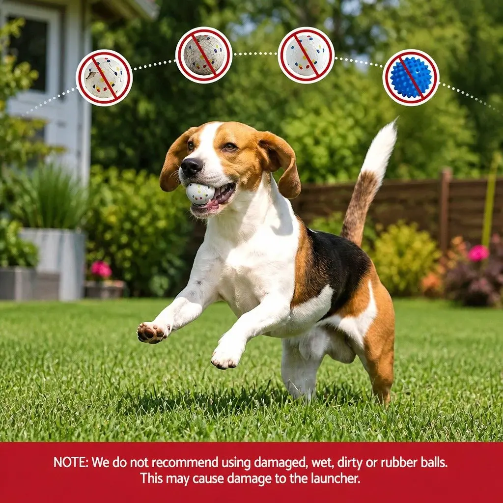 Interactive Automatic Dog Ball Launcher with 6 Balls