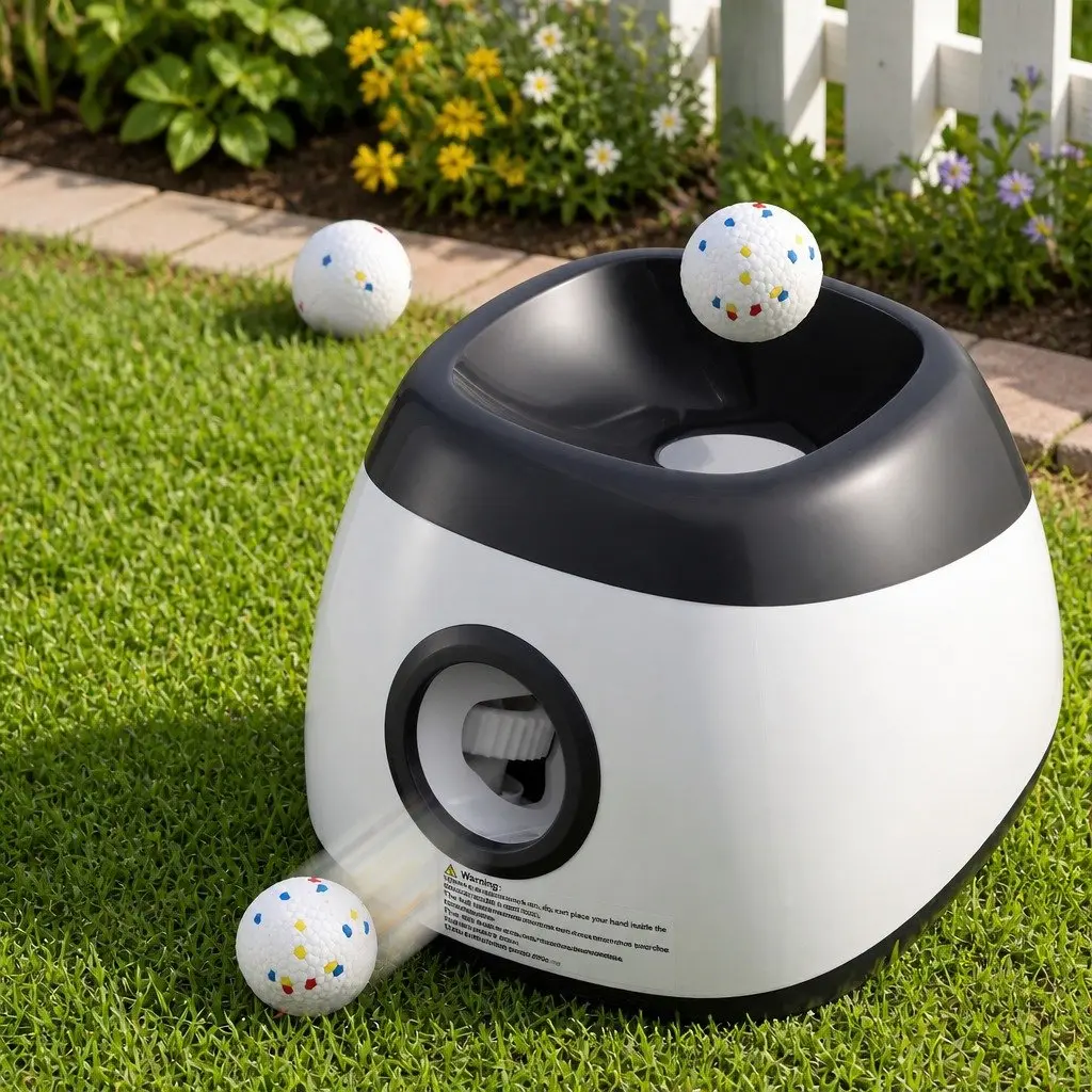 Interactive Automatic Dog Ball Launcher with 6 Balls