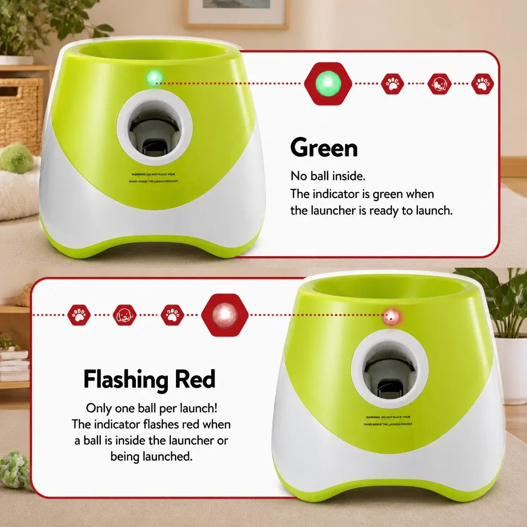 Automatic Dog Ball Launcher with 6 Balls