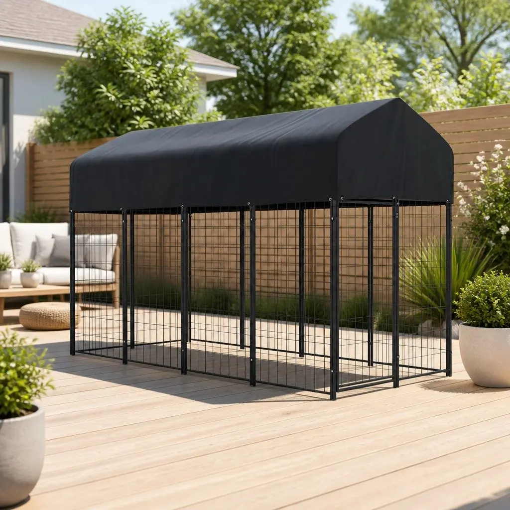 Extra Large Outdoor Dog Kennel with Sturdy Build