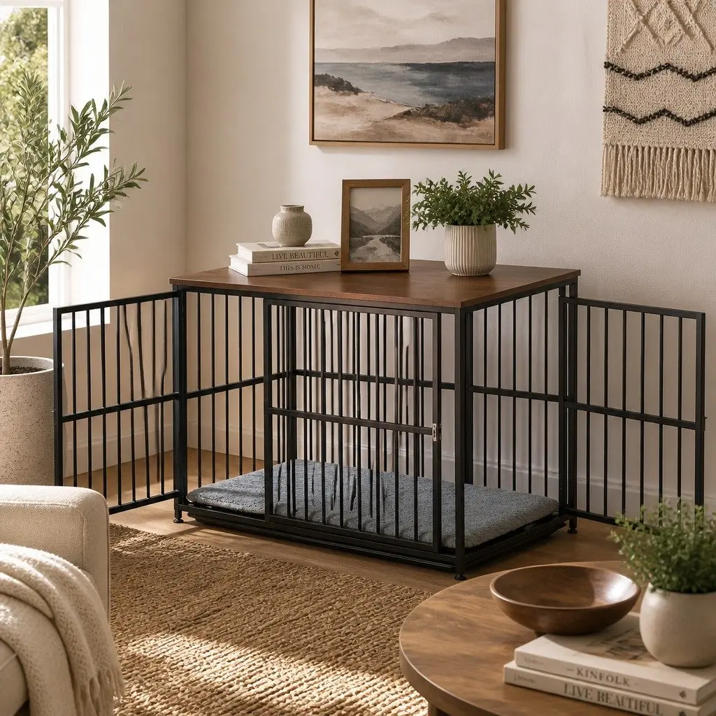 Extra Large Dog Crate with Modular Playpen