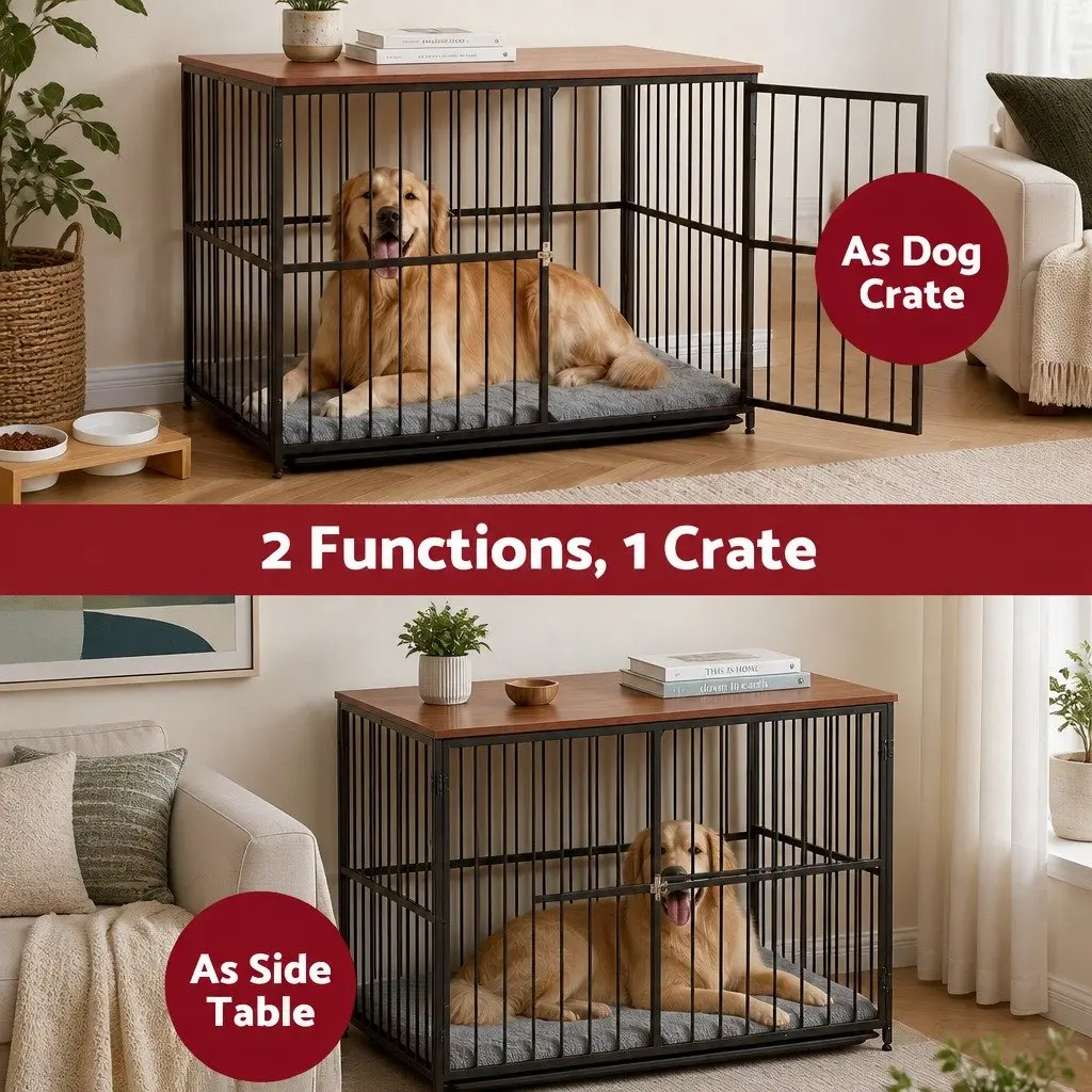 Extra Large Dog Crate with Modular Playpen