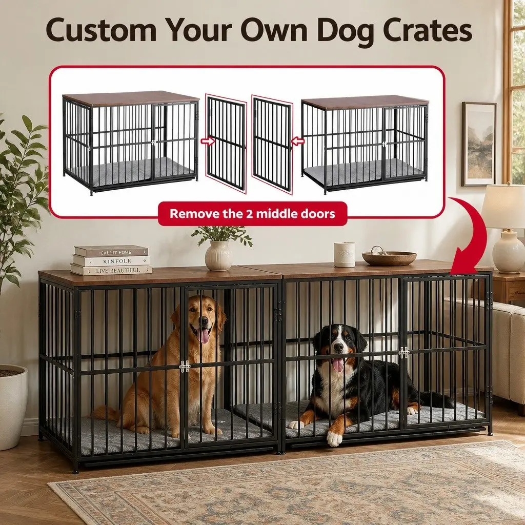 Extra Large Dog Crate with Modular Playpen