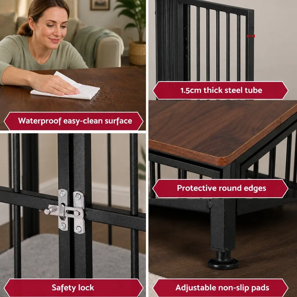 Extra Large Dog Crate with Modular Playpen