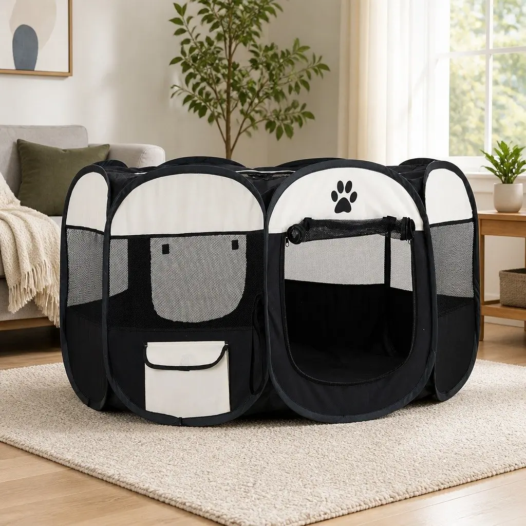 3XL Foldable Pet Playpen Tent with Carry Bag
