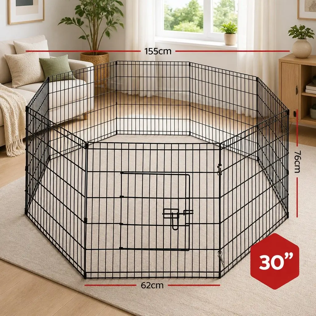 8 Panel Pet Playpen for Small Animals