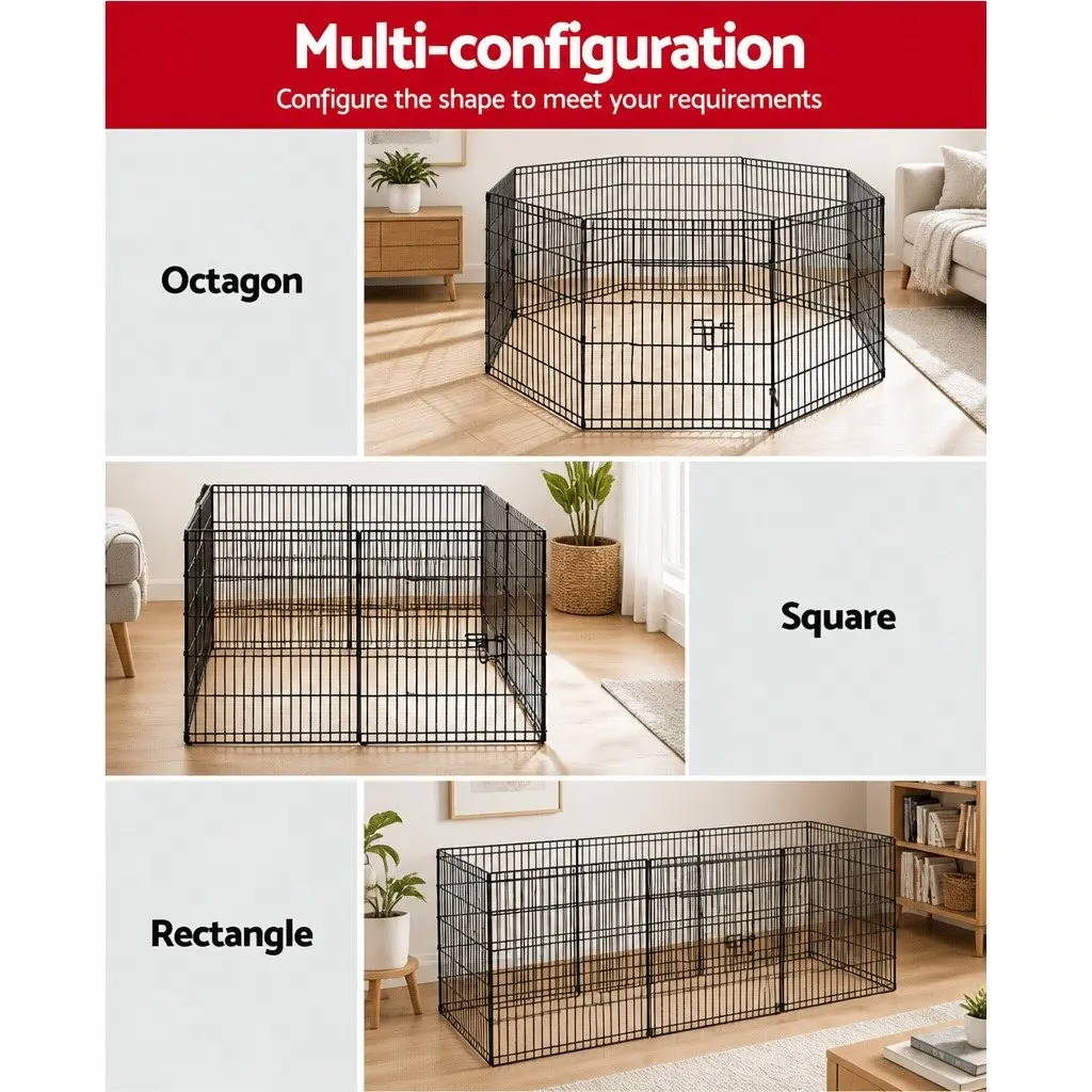 8 Panel Pet Playpen for Small Animals