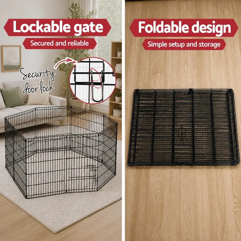 8 Panel Pet Playpen for Small Animals