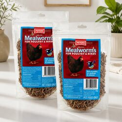 High-Quality Dried Mealworms for Poultry Birds 100g x2