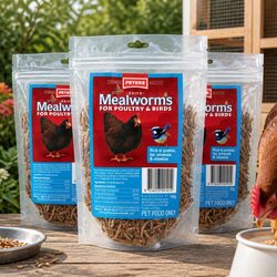 Premium Dried Mealworms for Poultry Birds - 100g x3
