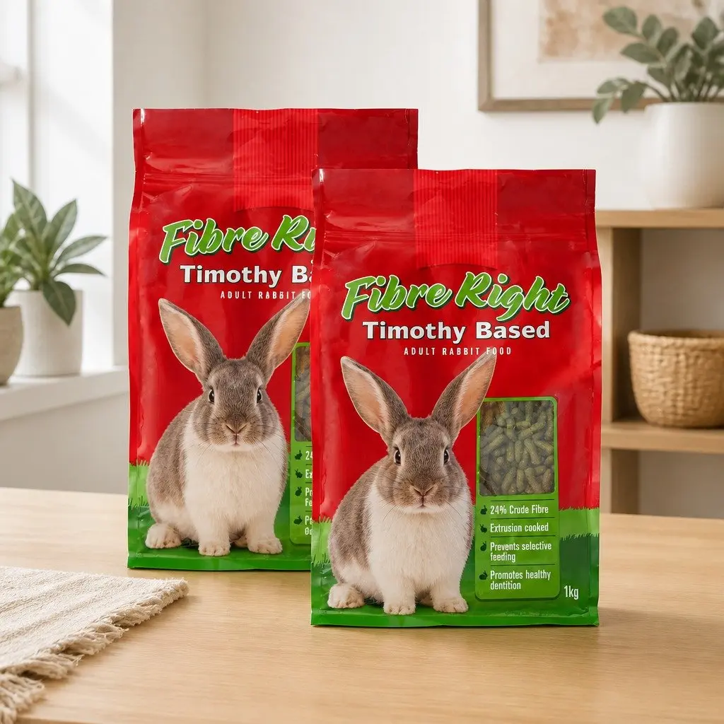 High Fibre Adult Rabbit Pellet Food for Digestive Health
