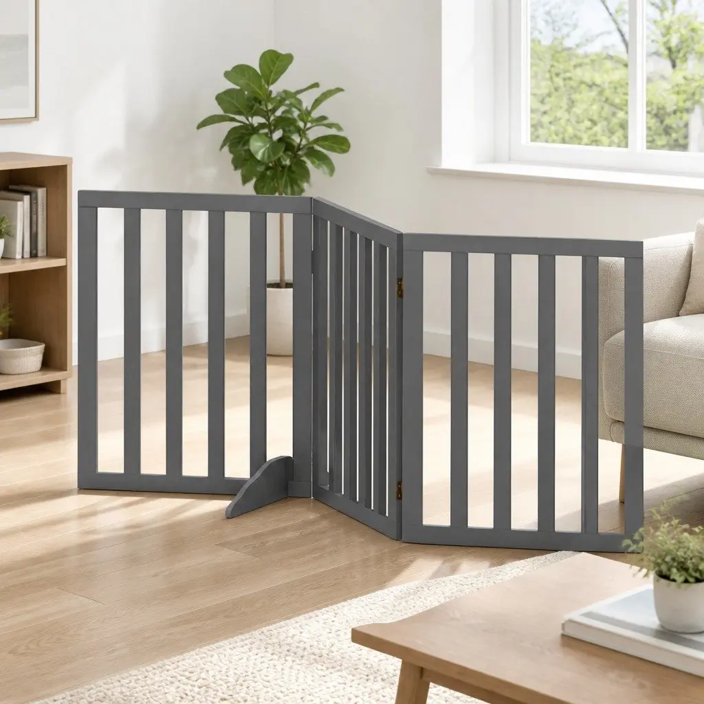 3-Panel Dog Playpen Enclosure with Durable Build