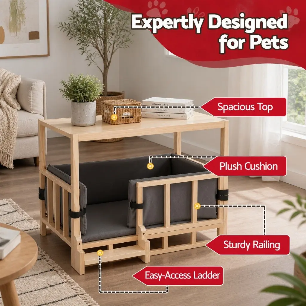 Dog Kennel Crate with Tabletop Space