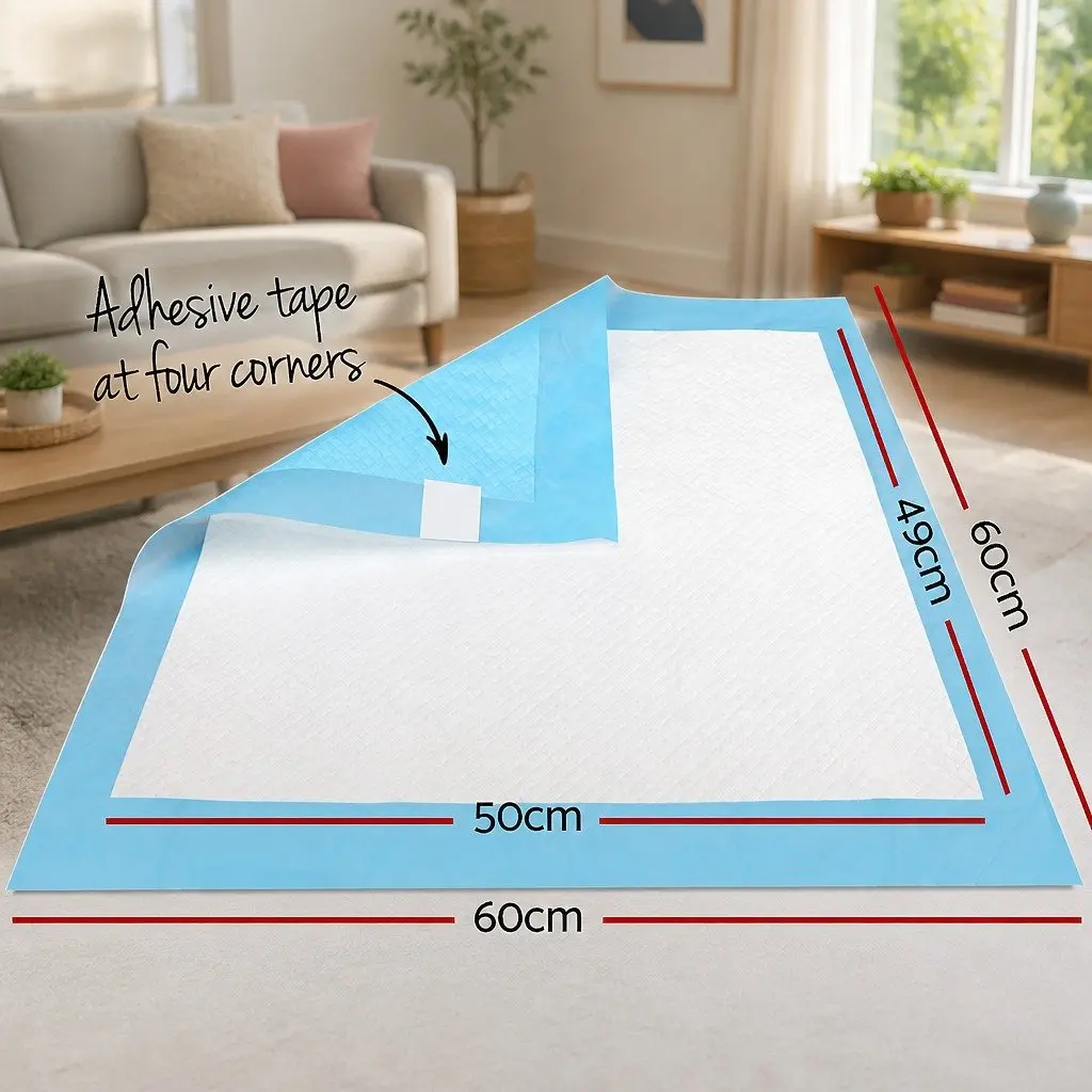 Pet Training Pads Absorbent 60x60cm Blue