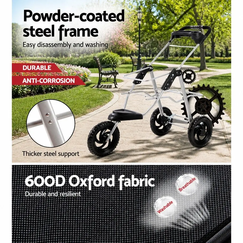 Pet Stroller with Elevated Viewing Area