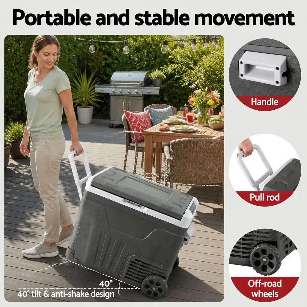 50L Portable Fridge Freezer for Outdoor Use