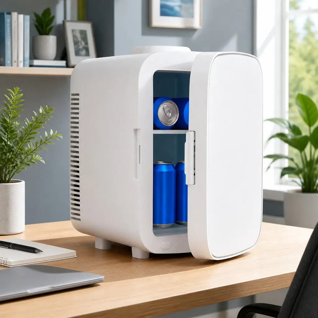 Electric Cooler and Warmer Mini Fridge White