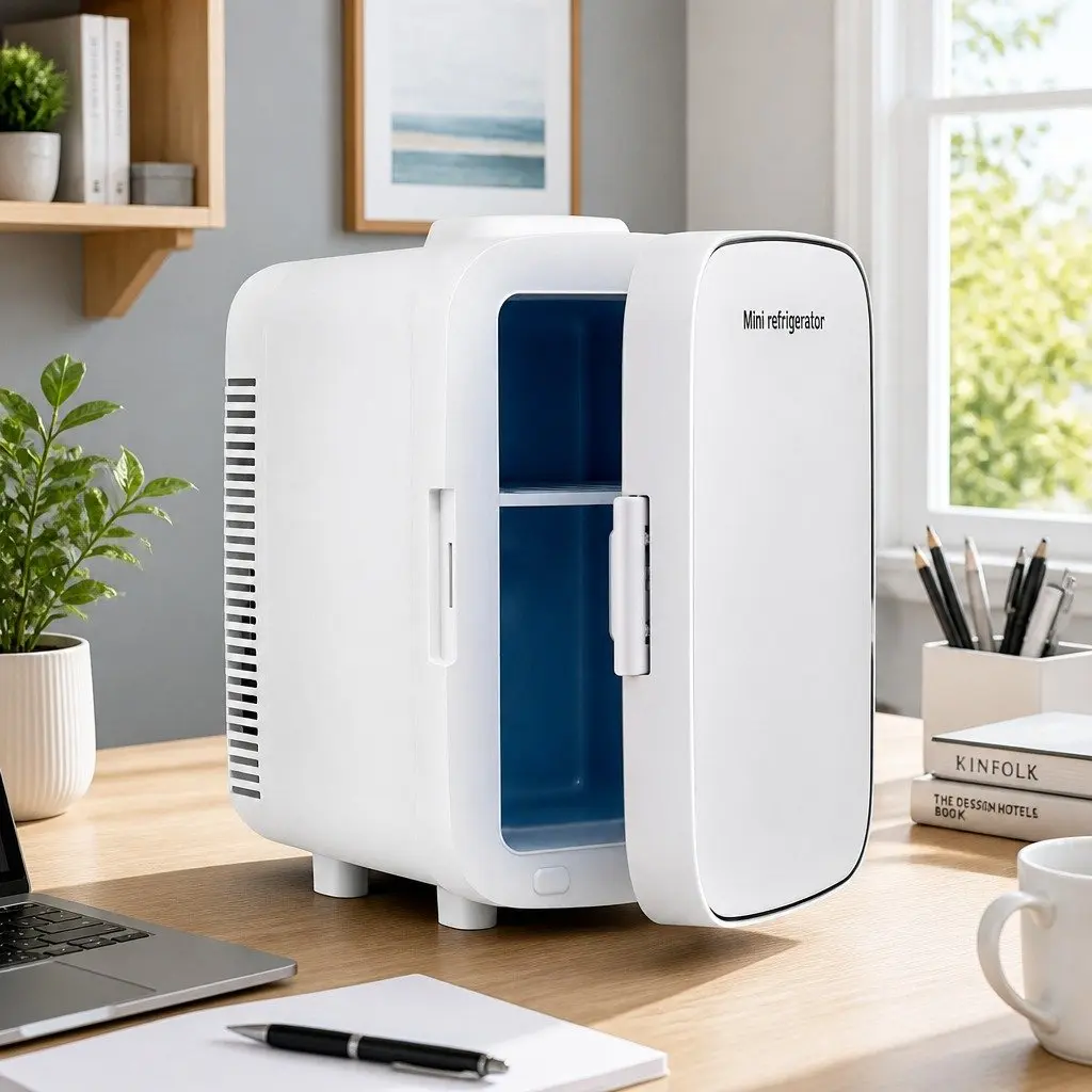 Electric Cooler and Warmer Mini Fridge White
