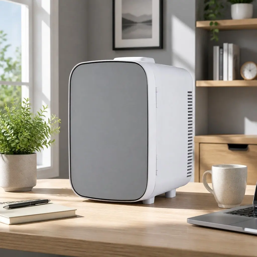 Electric Cooler and Warmer Mini Fridge White