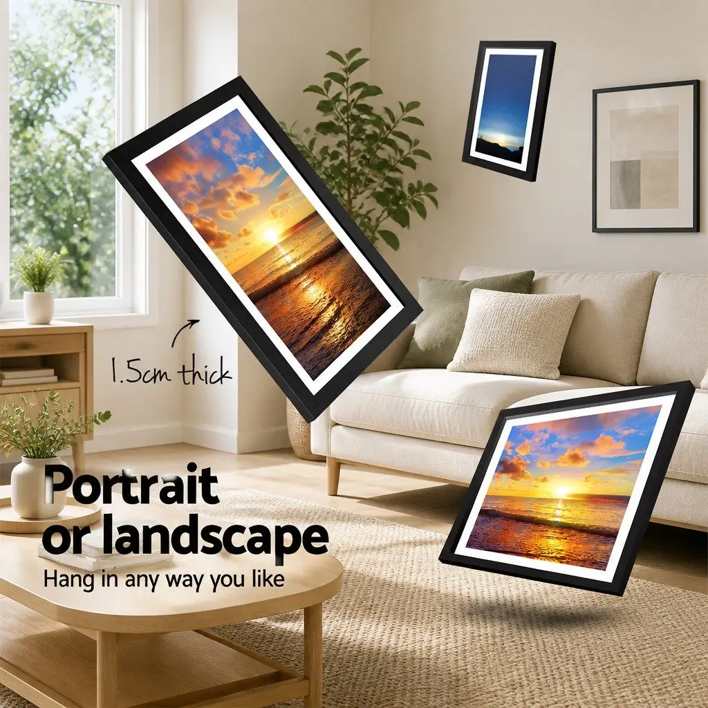 11-Piece Black Photo Frame Set
