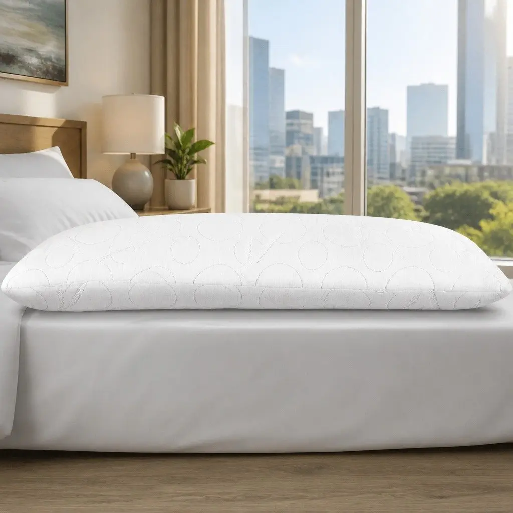 Memory Foam Body Support Pillow with Bamboo Cover