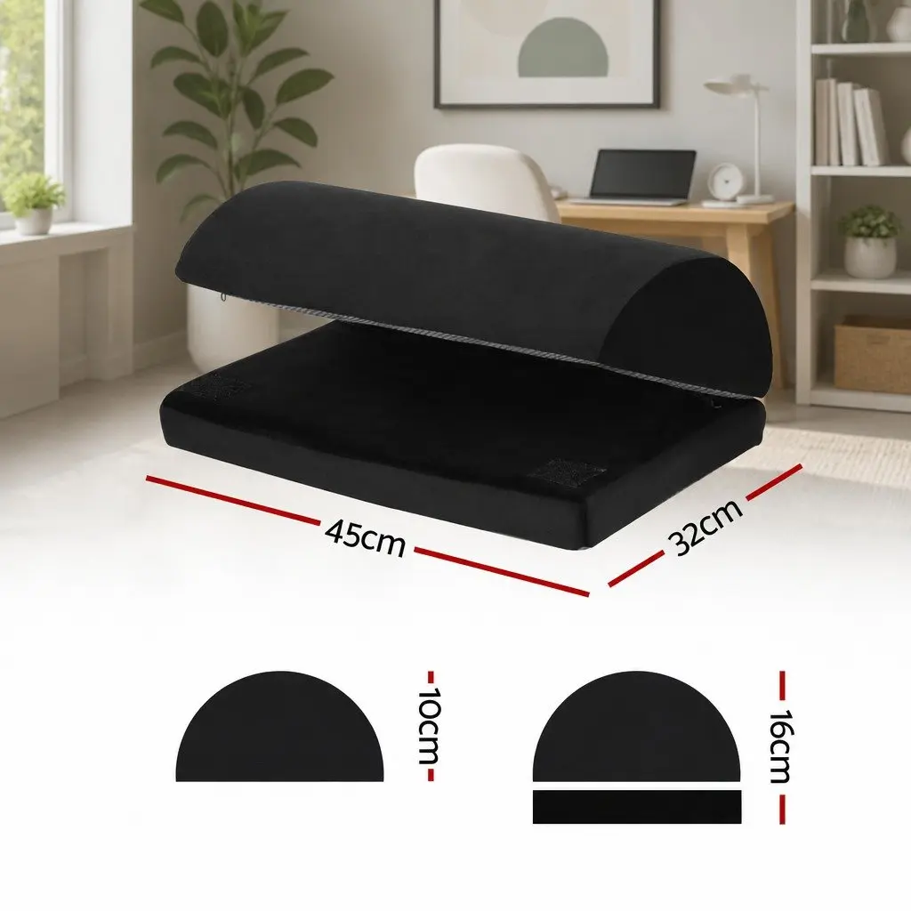 Ergonomic Adjustable Memory Foam Footrest Cushion
