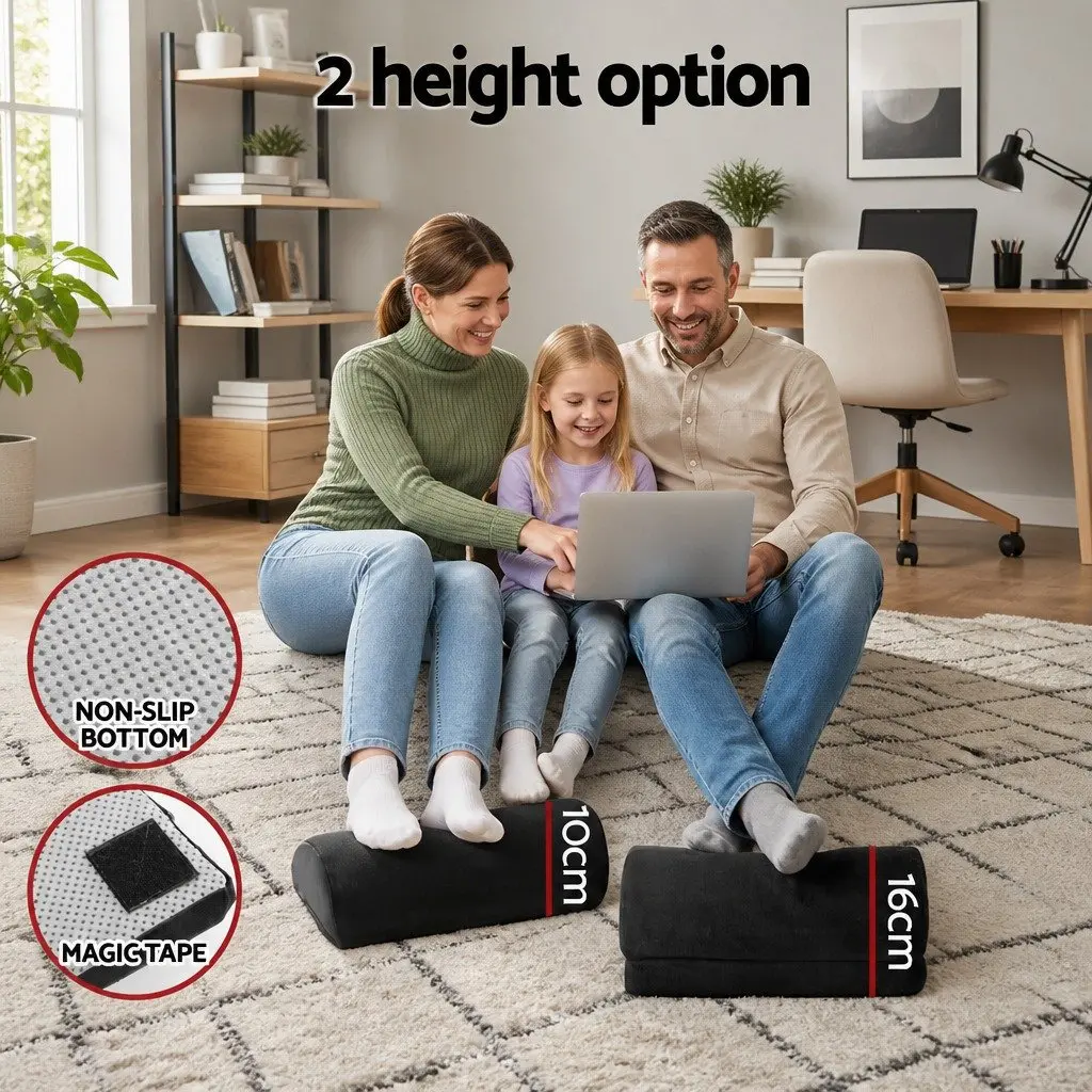 Ergonomic Adjustable Memory Foam Footrest Cushion