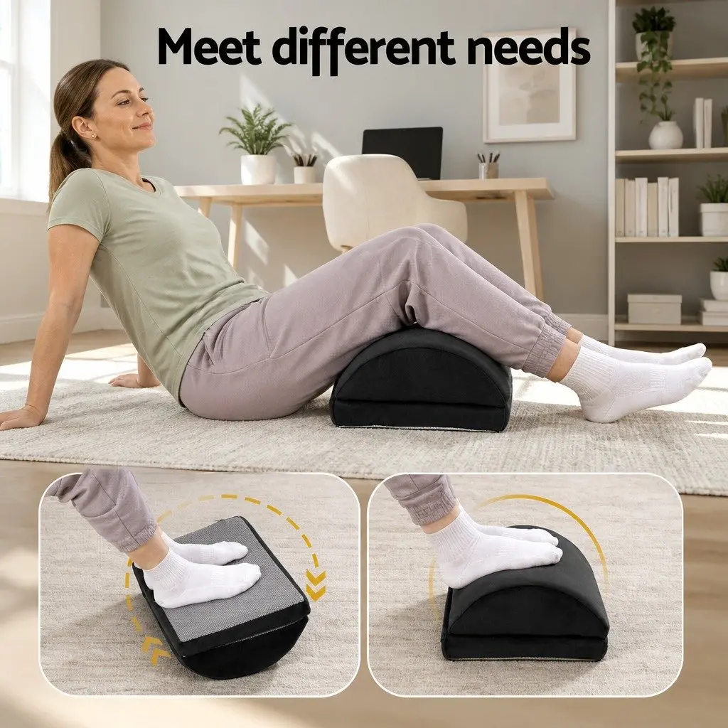 Ergonomic Adjustable Memory Foam Footrest Cushion
