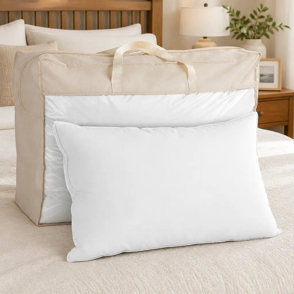 Goose Feather Down Pillow Twin Pack