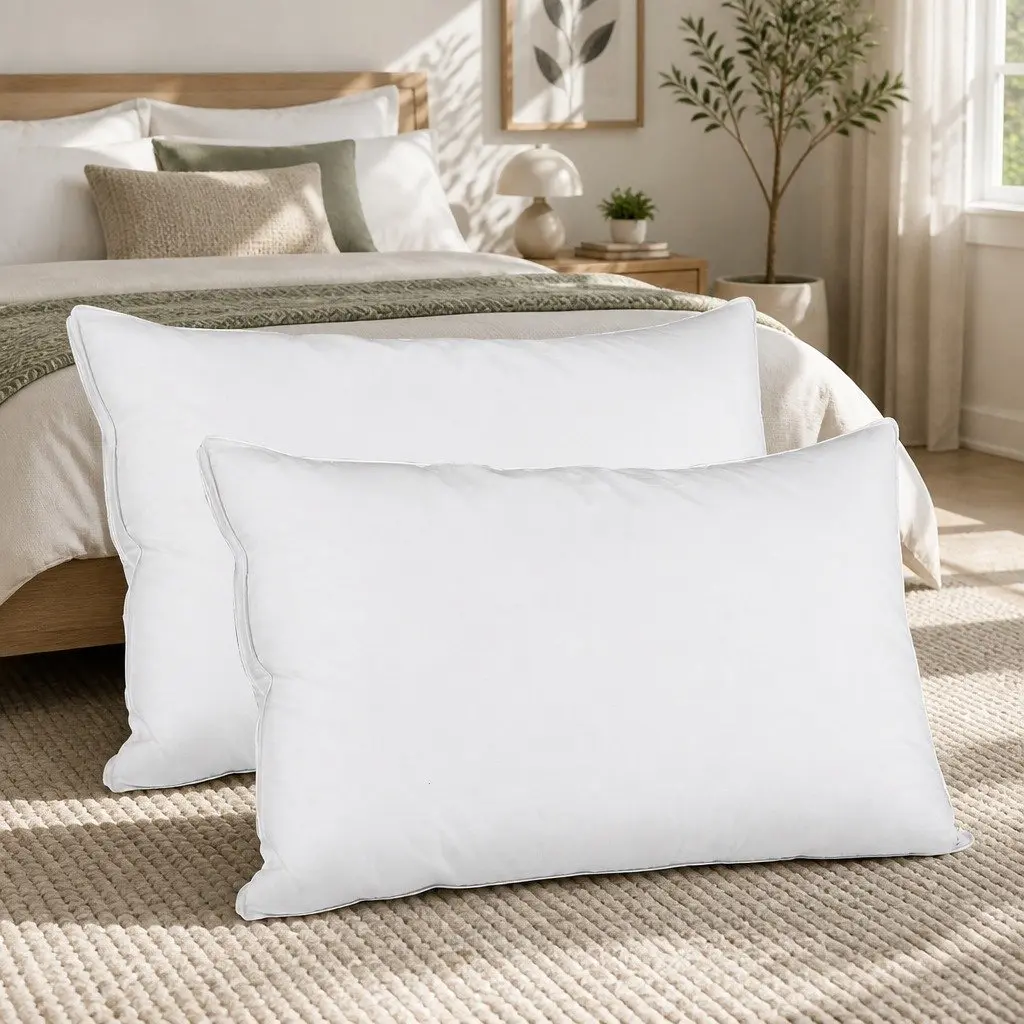 Goose Feather Down Pillow Twin Pack