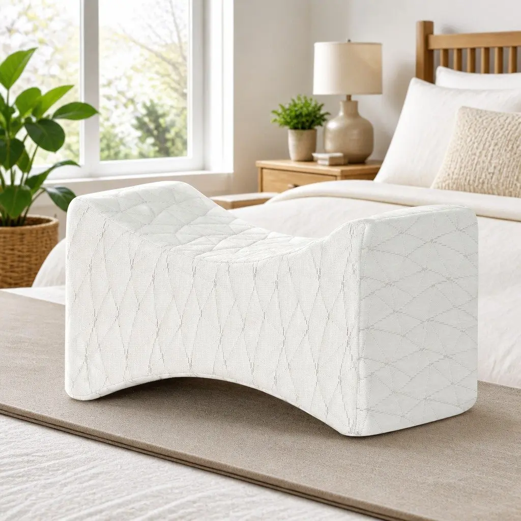 Ergonomic Memory Foam Knee Pillow for Support