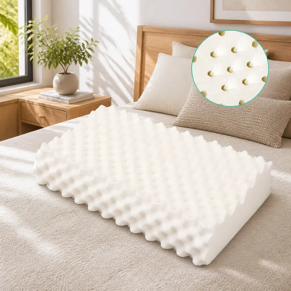 Natural Latex Pillow Twin Pack for Optimal Support