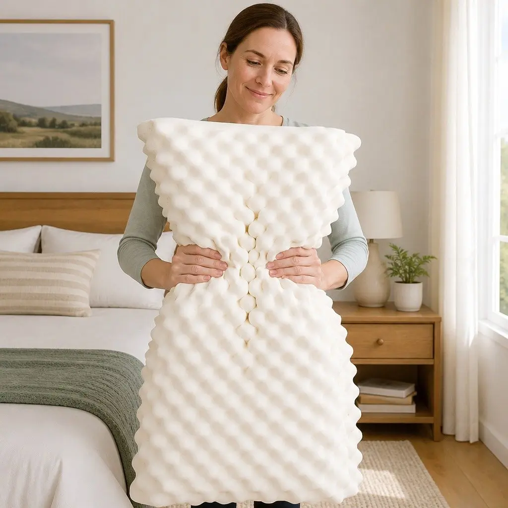 Natural Latex Pillow Twin Pack for Optimal Support