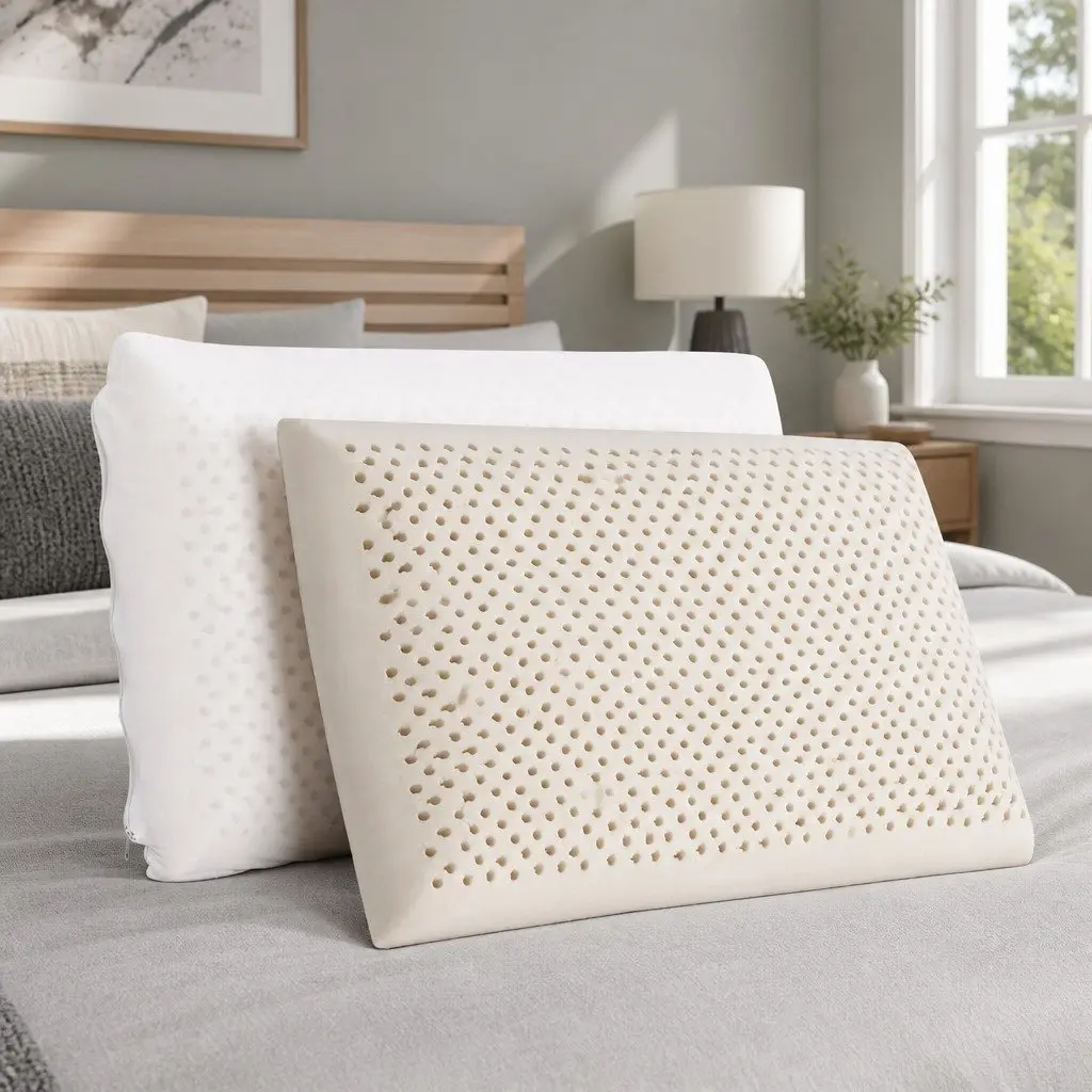 Latex Pillow Set of 2 for Natural Support and Comfort