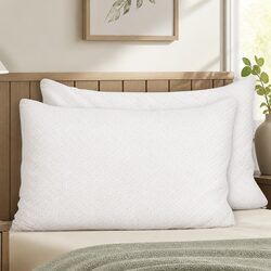 High-Quality Memory Foam Pillow Twin Pack with Bamboo Cover