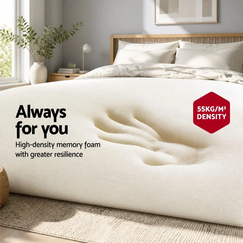 Memory Foam Pillow Ergonomic Butterfly Neck Cervical Support Dual Height