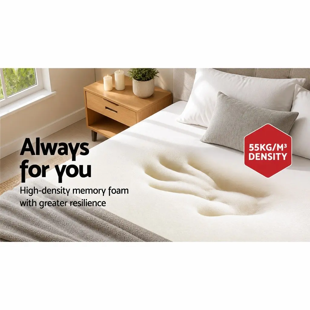 Memory Foam Pillow Ergonomic Butterfly Support Grey 60x35cm