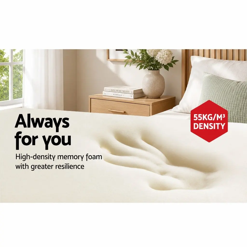 Navy Ergonomic Memory Foam Pillow for Neck Support
