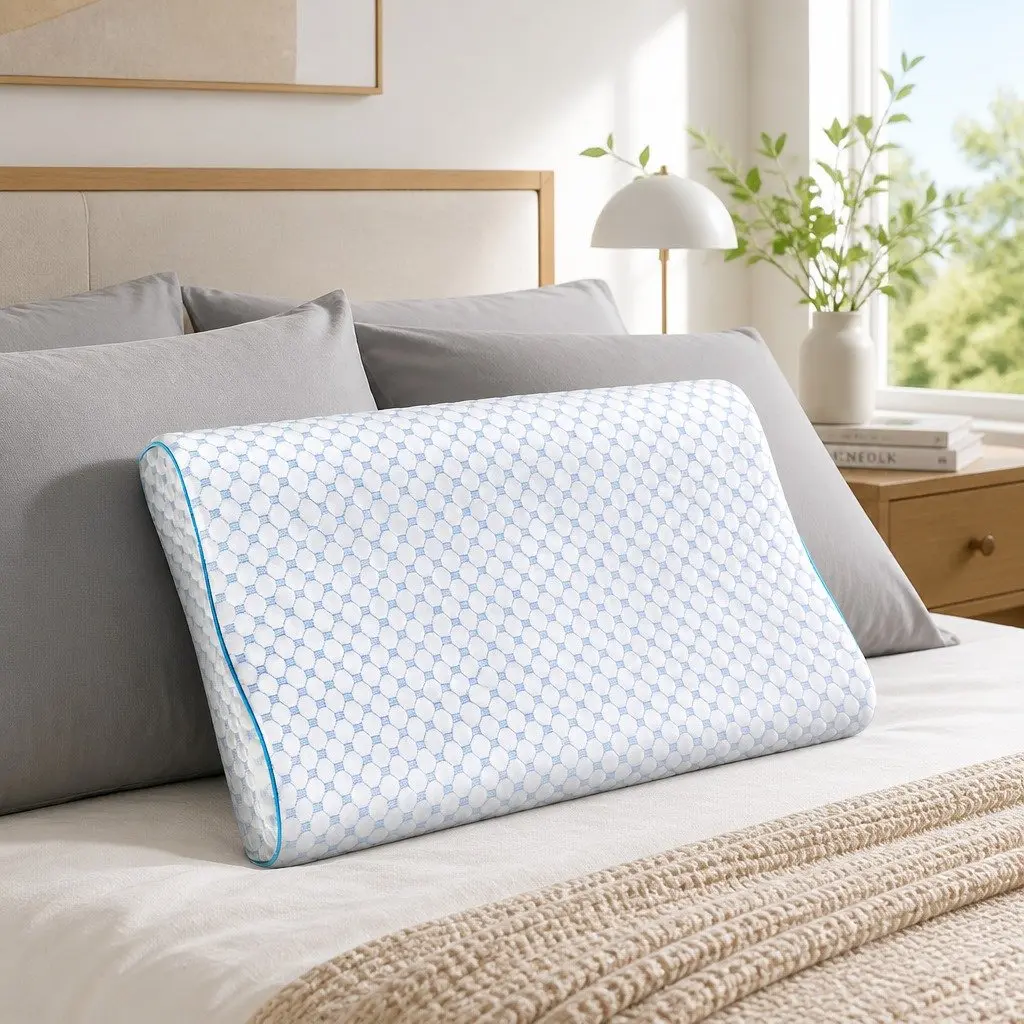 Memory Foam Contour Pillow with Cool Gel Cover