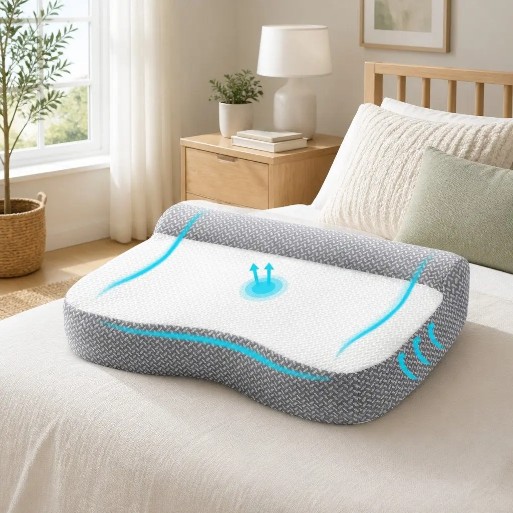 Ergonomic Memory Foam Contour Pillow for Neck Support