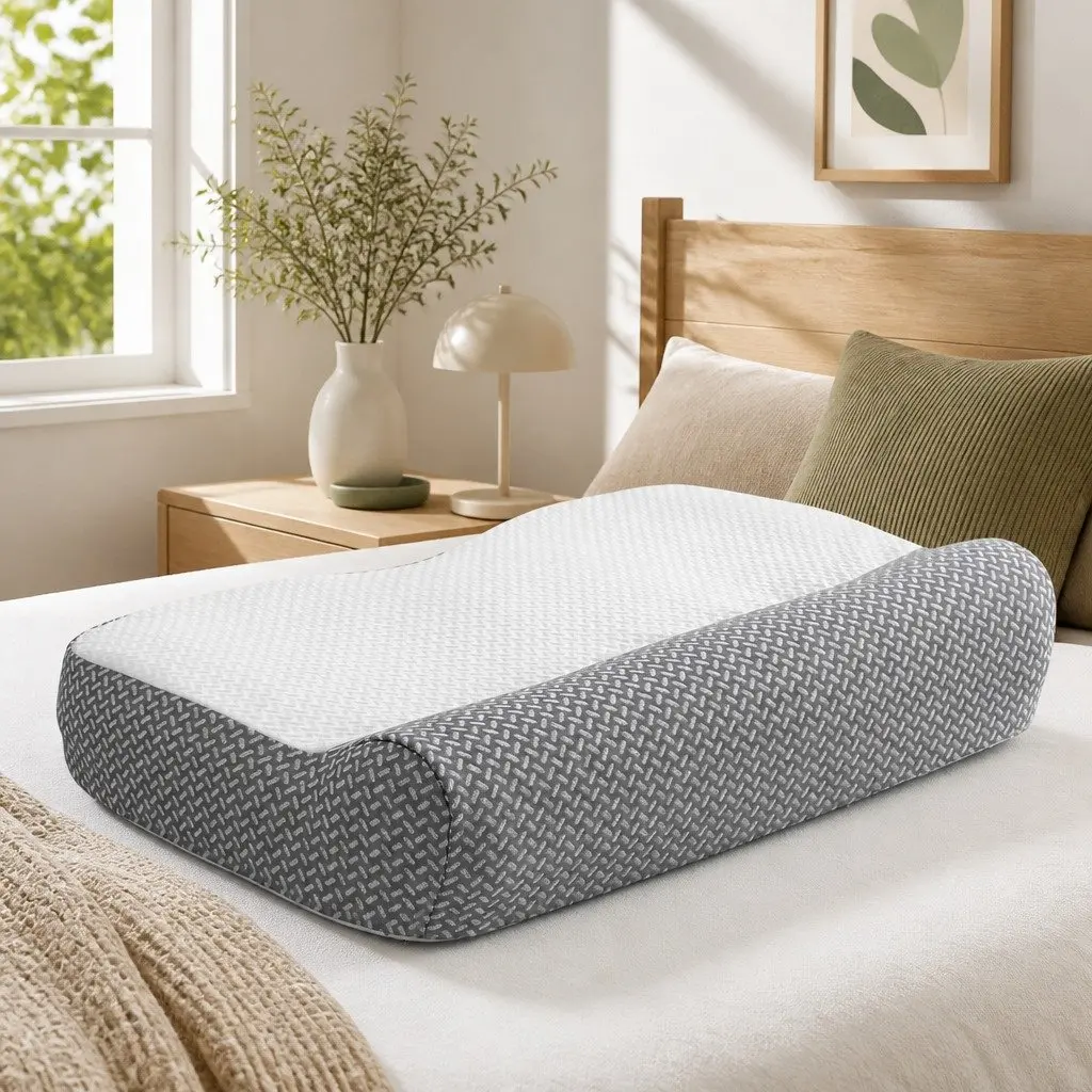 Ergonomic Memory Foam Contour Pillow for Neck Support