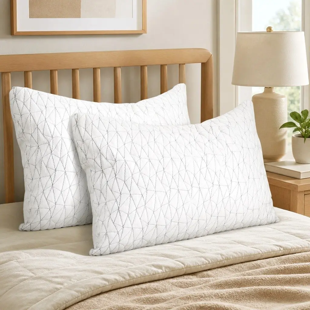 King Size Memory Foam Pillows Twin Pack