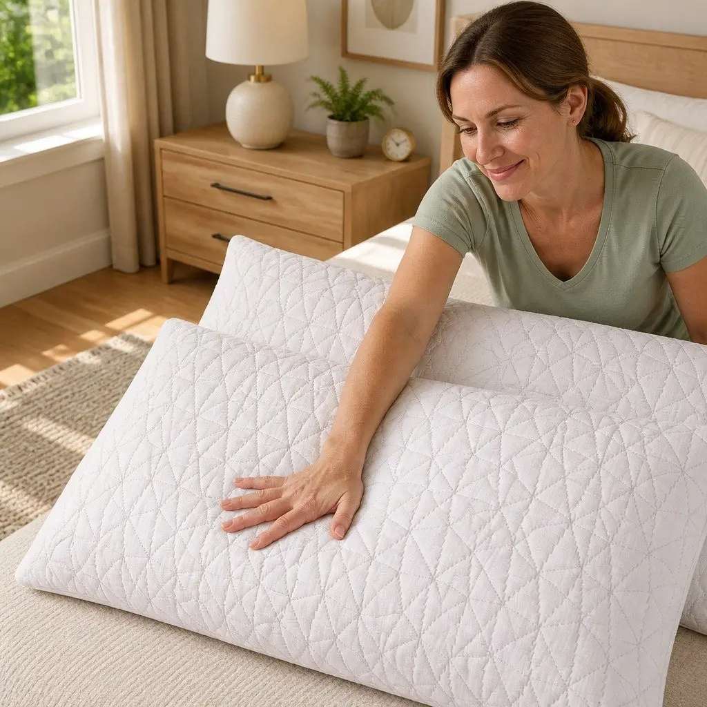 King Size Memory Foam Pillows Twin Pack
